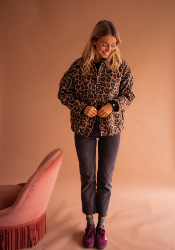 LEONA™ | Leopard bomber jacket