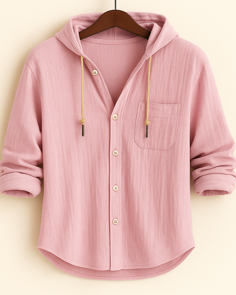 LORENZ | Cotton Hooded Shirt